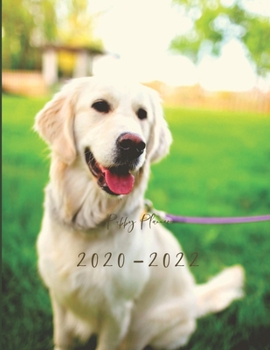 Paperback 2020-2022 3 Year Planner Puppy Dog Monthly Calendar Goals Agenda Schedule Organizer: 36 Months Calendar; Appointment Diary Journal With Address Book, Book