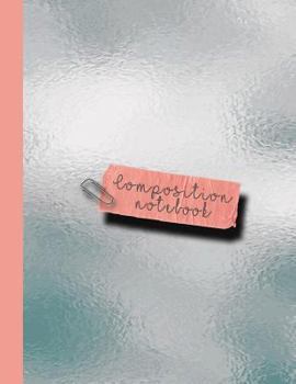 Paperback Composition Notebook: Large Sparkle Glitter School or Academic Notebook for Girls and Women - Blue Reflective Sheen Book