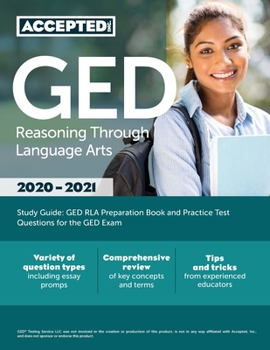 Paperback GED Reasoning Through Language Arts Study Guide: GED RLA Preparation Book and Practice Test Questions for the GED Exam Book