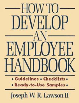 Plastic Comb How to Develop an Employee Handbook Book