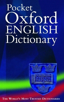 Pocket Oxford English Dictionary book