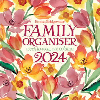 2024 Emma Bridgewater Golden Tulips Weekly Family Wall Planner