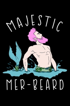 Paperback Majestic Mer Beard: Notebook Wide Rule Book