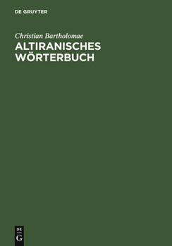 Hardcover Altiranisches Wörterbuch [German] Book