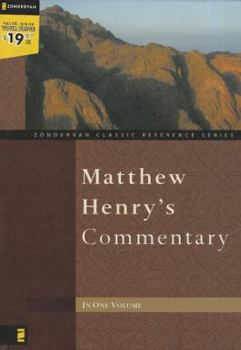 Hardcover Matthew Henry's Commentary Super Saver (Zondervan Classic Reference) Book