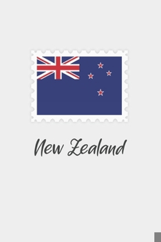 Paperback New Zealand flag minimalist notebook: Country national flag travel journal notebook Book