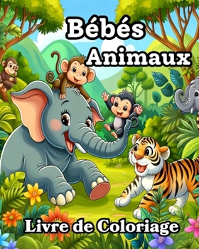 Paperback Livre de Coloriage Bébés Animaux: Mignons et simples dessins à colorier pour les tout-petits [French] Book