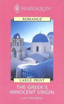 Hardcover The Greek's Innocent Virgin [Large Print] Book