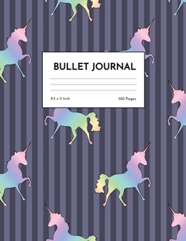 Bullet Journal: Pretty Unicorn Dot Grid Notebook - Dotted Note Pad for Kids, Girls, Teens, Tweens, Women - Gifts for Birthday and Christmas | Creative Art 00547
