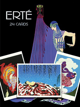Paperback Erté Postcards in Full Color Book