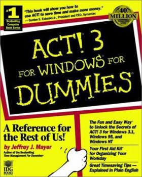 Paperback ACT! 3 for Windows for Dummies Book