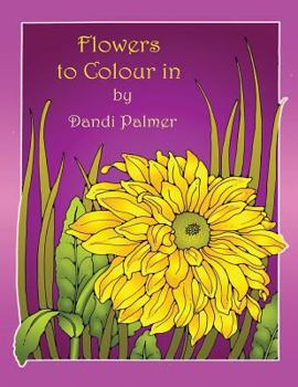 Paperback Flowers to Colour In Book