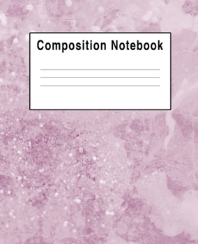 Paperback Composition Notebook: Light Pink Faux Sparkle Art Book