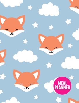 Meal Planner: Pretty 52 Weeks Pages for Tracking and Planning your Meals, Grocery Shopping List, Food Planner Prep Book | Large 8.5 x 11 Inch | 110 Pages  - Design Element BT 098823