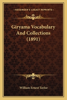 Paperback Giryama Vocabulary And Collections (1891) Book