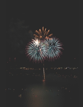 Paperback Fireworks Above Lake Tahoe Notebook Book