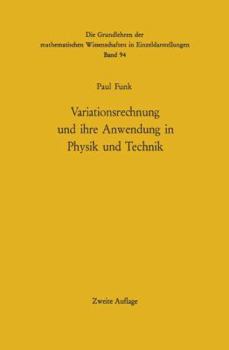 Paperback Variationsrechnung Und Ihre Anwendung in Physik Und Technik [German] Book
