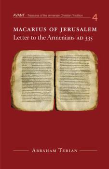 Macarius of Jerusalem: Letter to the Armenians (Ad 335) - Book  of the AVANT - Treasures of the Armenian Christian Tradition