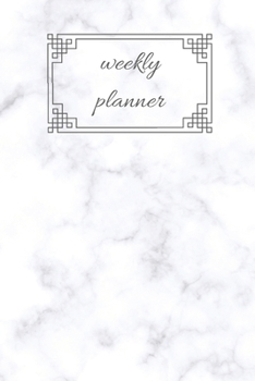 Marble Weekly Planner: week-per-page 6"x9"