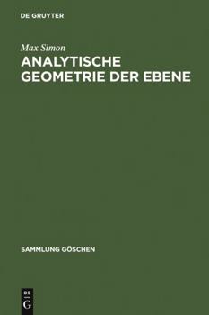 Hardcover Analytische Geometrie der Ebene [German] Book