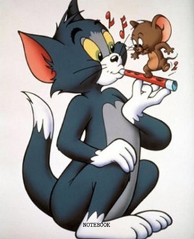 Notebook: Tom and Jerry Cartoon Soft Glossy Cover College Ruled Lined Pages Book 7.5 x 9.25 Inches 110 Pages