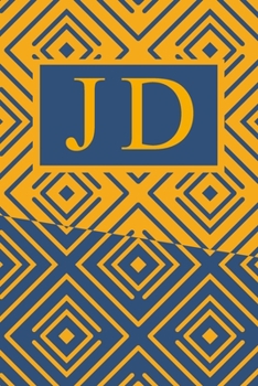 Paperback J D: Art Deco Initials J D Monogram Notebook, J D Monogrammed Journal Gift Book