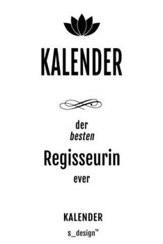 Kalender für Regisseure / Regisseur / Regisseurin: Wochen-Planer 2020 / Tagebuch / Journal für das ganze Jahr: Platz für Notizen, Planung / Planungen ... Erinnerungen und Sprüche (German Edition)