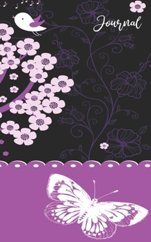 Journal: A Cute Butterfly and Bird Nature Theme Creative Writing Notebook - Daily Notes Notepad - 300 pages of Gratitude Journaling - College Ruled Blank Lined Diary (Daily Notes Keepsake Organizer)