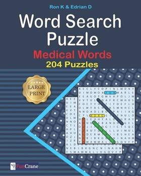 Paperback Word Search Puzzle: Medical Words: 204 Puzzles Book