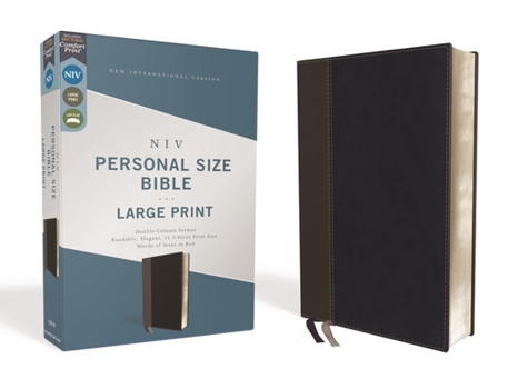 Imitation Leather Niv, Personal Size Bible, Large Print, Leathersoft, Black, Red Letter Edition, Comfort Print [Large Print] Book