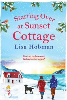 Paperback Starting Over At Sunset Cottage [Large Print] Book