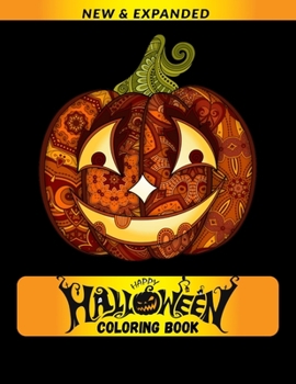 Paperback Halloween Coloring Book: Stress Relieving Designs Coloring Book For Adults Book
