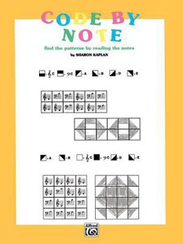 Paperback Code by Note, Bk 1: Find the Patterns by Reading the Notes, Coloring Book (Color by Note, Bk 1) Book