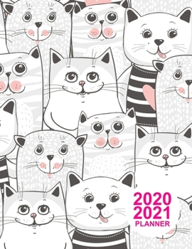 2020 2021 Planner: Pretty Daily, Weekly and Monthly Planner 2 Years | Agenda Schedule Organizer Logbook and Personal Journal Diary | 24 Months ... Book | Cover Design Code DT 00102993