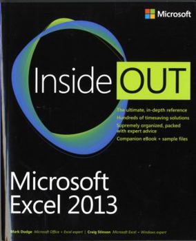Paperback Microsoft Excel 2013 Inside Out Book