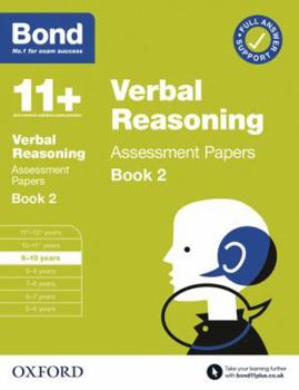 Paperback Bond 11+ Verbal Reasoning Assessment Papers 9-10 Years Book 2 Book