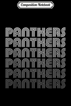 Composition Notebook: Vintage Panthers  Journal/Notebook Blank Lined Ruled 6x9 100 Pages