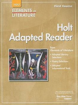 Paperback Elements of Literature: Adapted Reader Grade 7 First Course Book