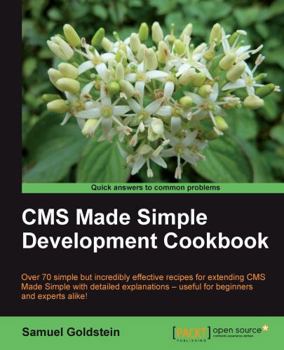 Paperback CMS Made Simple Development Cookbook Book