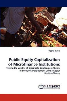 Paperback Public Equity Capitalization of Microfinance Institutions Book