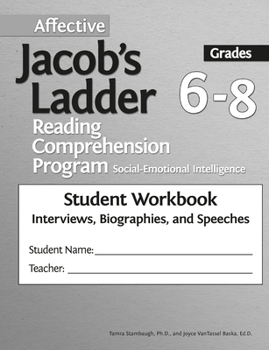 Paperback Affective Jacob's Ladder Reading Comprehension Program: Grades 6-8, Student Workbooks, Interviews, Biographies, and Speeches (Set of 5) Book