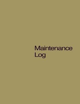 Paperback Maintenance Log Book