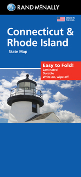 Map Rand McNally Easy to Fold: Connecticut/Rhode Island Laminated Map Book