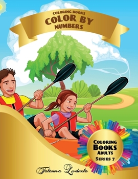 Coloring Books - Color by Numbers Adults: Coloring with numbers worksheets. Color by numbers for adults with colored pencils. Advanced color by numbers