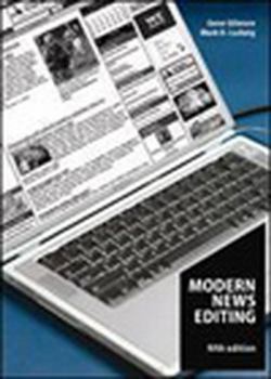 Hardcover Modern News Editing [With CD-ROM] Book