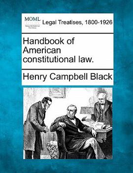 Paperback Handbook of American constitutional law. Book