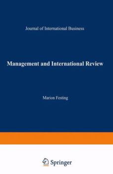 Paperback Management and International Review: Strategic Issues in International Human Resource Management Book