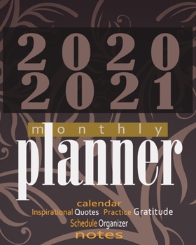 2020-2021 Monthly Planner: Blue Sky 8x10inch 2 Years Monthly Planner Calendar Schedule Organizer From January 1,2020 to December 31,2021 (24 Months ... With Holidays and Motivational Quotes