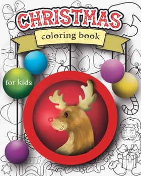 Paperback Christmas coloring book for kids Book
