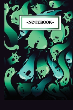NoteBook: Graph Paper Composition Notebook | Grid Paper Notebook | Inspirational Quote Notebook on the Beautiful Green Creepy Halloween Cover (Journal / Planner / Diary)